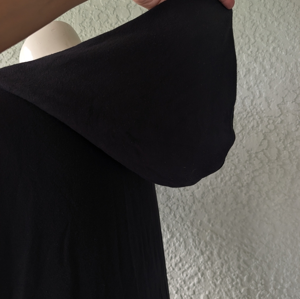Athleta Purana Wrap Black Sweatshirt Womens Size‎ M EUC - Picture 7 of 7